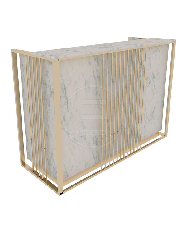 Slim Grace Gold Desk Empfangstheke