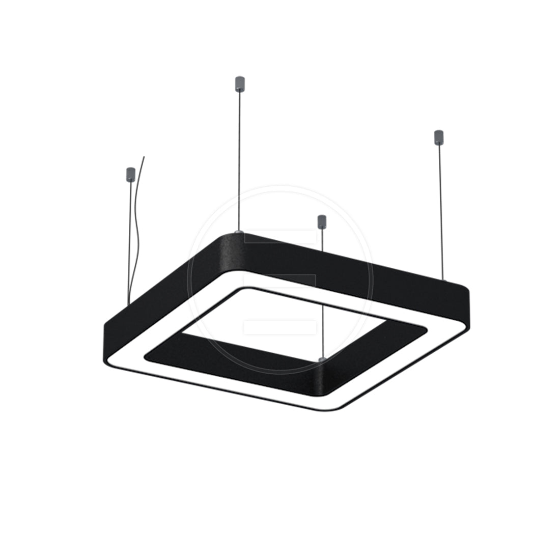 Alp-2602 Radius LED-Deckenleuchte quadratisch 60 x 60 cm von Alpeda