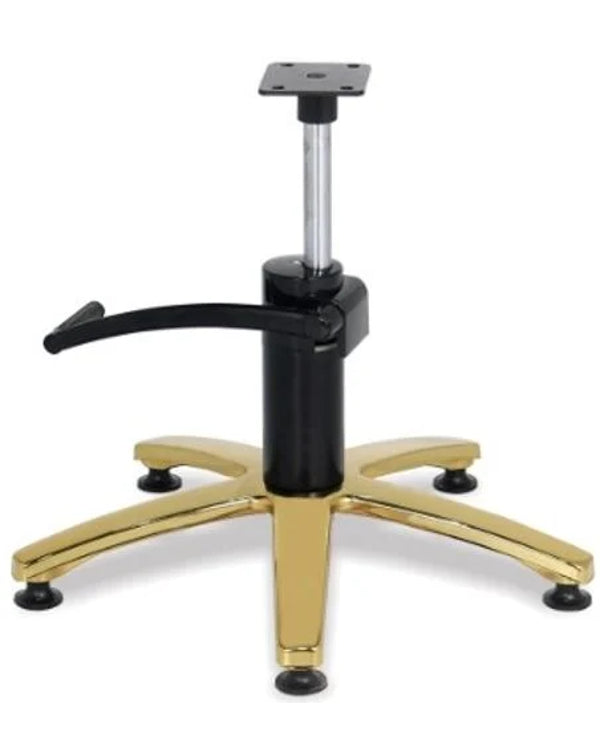 GL Damenstuhl-Sternfuß mit Hydraulik, gold/schwarz, mit Flansch