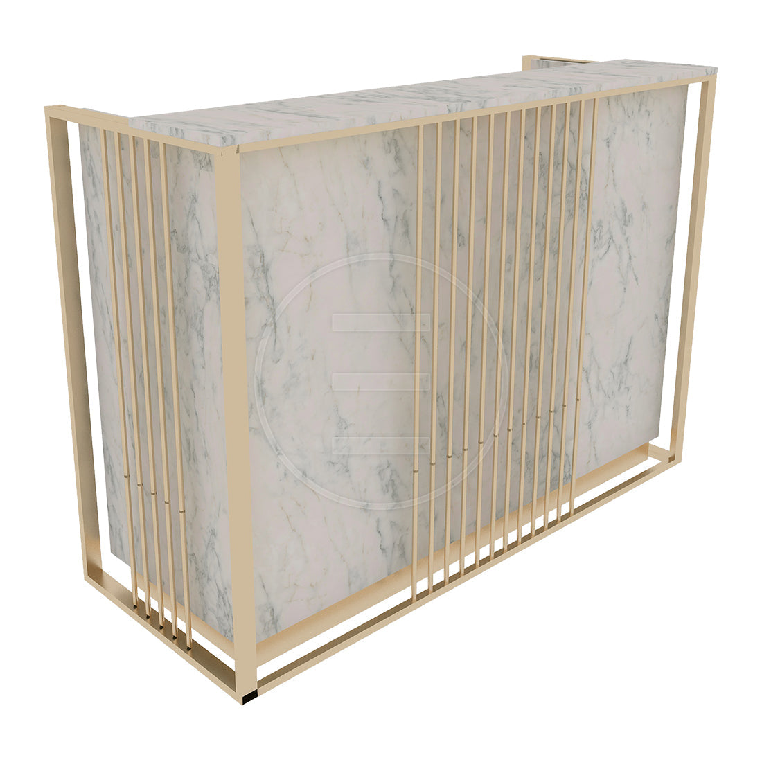 Slim Grace Gold Desk Empfangstheke
